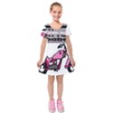 Kids  Short Sleeve Velvet Dress 