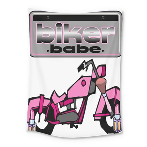 Biker Babe Medium Tapestry from ArtsNow.com