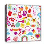 hipster kawaii  Mini Canvas 8  x 8  (Stretched)