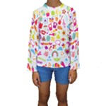 hipster kawaii  Kids  Long Sleeve Swimwear