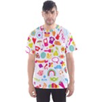 hipster kawaii  Men s Sports Mesh Tee