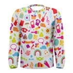 hipster kawaii  Men s Long Sleeve Tee