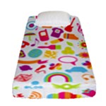 hipster kawaii  Fitted Sheet (Single Size)