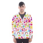 hipster kawaii  Hooded Wind Breaker (Men)