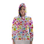 hipster kawaii  Hooded Wind Breaker (Women)