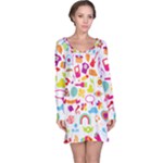 hipster kawaii  Long Sleeve Nightdress