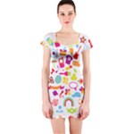 hipster kawaii  Short Sleeve Bodycon Dress