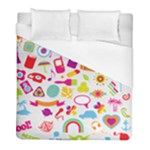 hipster kawaii  Duvet Cover (Full/ Double Size)