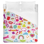 hipster kawaii  Duvet Cover (Queen Size)