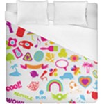 hipster kawaii  Duvet Cover (King Size)