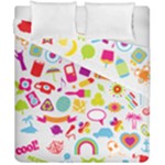 hipster kawaii  Duvet Cover Double Side (California King Size)