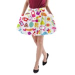 hipster kawaii  A-Line Pocket Skirt