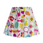 hipster kawaii  Mini Flare Skirt