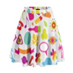 hipster kawaii  High Waist Skirt