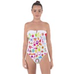 hipster kawaii  Tie Back One Piece Swimsuit