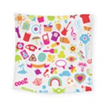 hipster kawaii  Square Tapestry (Small)