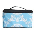 Blue Victorian Skulls Cosmetic Storage Case