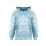 Blue Victorian Skulls Kids  Pullover Hoodie