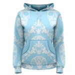 Blue Victorian Skulls Women s Pullover Hoodie