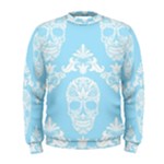 Blue Victorian Skulls Men s Sweatshirt