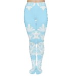 Blue Victorian Skulls Tights