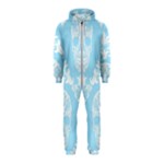 Blue Victorian Skulls Hooded Jumpsuit (Kids)