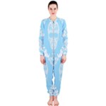 Blue Victorian Skulls OnePiece Jumpsuit (Ladies)