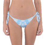 Blue Victorian Skulls Reversible Bikini Bottom