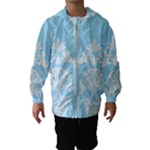 Blue Victorian Skulls Hooded Wind Breaker (Kids)