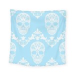 Blue Victorian Skulls Square Tapestry (Small)