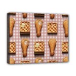 Gingham Chicken Waffles Canvas 10  x 8  (Stretched)