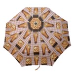 Gingham Chicken Waffles Folding Umbrella