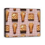 Gingham Chicken Waffles Deluxe Canvas 14  x 11  (Stretched)