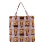 Gingham Chicken Waffles Grocery Tote Bag