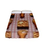 Gingham Chicken Waffles Fitted Sheet (Full/ Double Size)