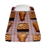 Gingham Chicken Waffles Fitted Sheet (Single Size)