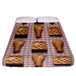 Gingham Chicken Waffles Fitted Sheet (California King Size)