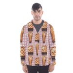 Gingham Chicken Waffles Hooded Wind Breaker (Men)