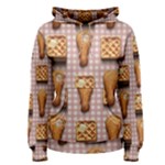 Gingham Chicken Waffles Women s Pullover Hoodie