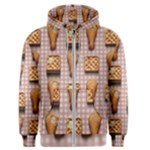 Gingham Chicken Waffles Men s Zipper Hoodie