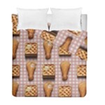 Gingham Chicken Waffles Duvet Cover Double Side (Full/ Double Size)