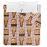 Gingham Chicken Waffles Duvet Cover Double Side (Queen Size)