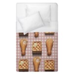 Gingham Chicken Waffles Duvet Cover (Single Size)