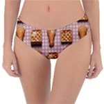 Gingham Chicken Waffles Reversible Classic Bikini Bottoms