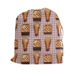 Gingham Chicken Waffles Drawstring Pouch (XXL)