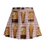 Gingham Chicken Waffles Mini Flare Skirt