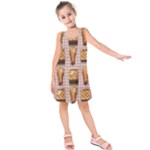 Gingham Chicken Waffles Kids  Sleeveless Dress