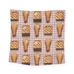 Gingham Chicken Waffles Square Tapestry (Small)