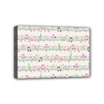 Rainbow Music Notes Mini Canvas 6  x 4  (Stretched)