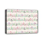 Rainbow Music Notes Mini Canvas 7  x 5  (Stretched)